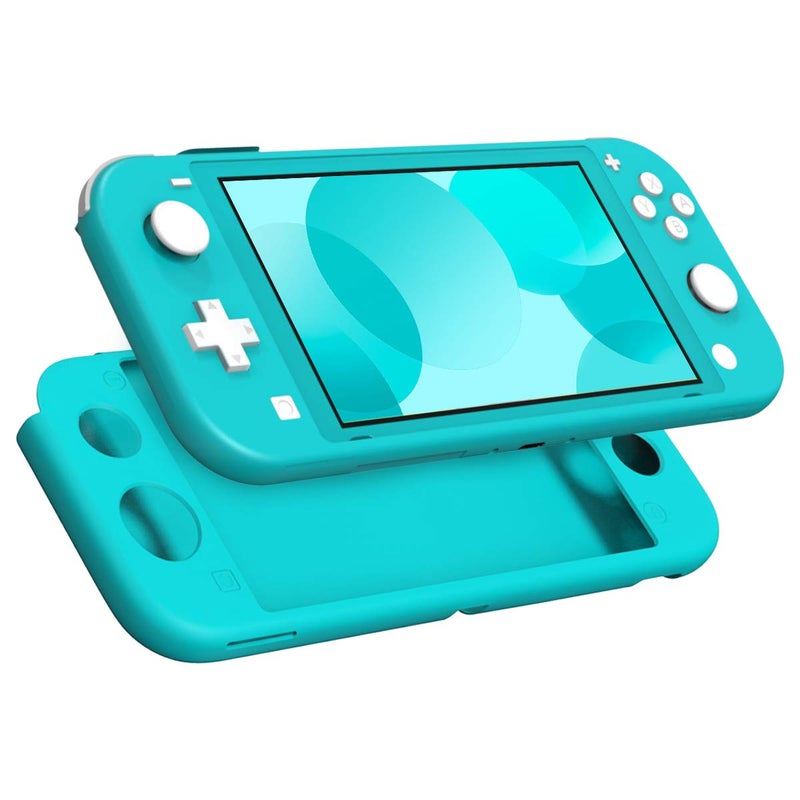 MoKo Case Compatible with Nintendo Switch Lite, Silicone Protective Rubber Cover, Shock-Absorption Anti-Scratch Non-Slip Case Compatible with Nintendo Switch Lite Console - Turquoise - Image 1